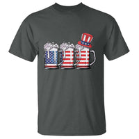 Beer American Flag 4th of July T Shirt Merica Drinking USA - Wonder Print Shop