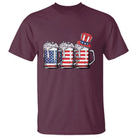 Beer American Flag 4th of July T Shirt Merica Drinking USA - Wonder Print Shop