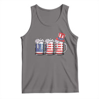 Beer American Flag 4th of July Tank Top Merica Drinking USA - Wonder Print Shop