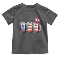 Beer American Flag 4th of July Toddler T Shirt Merica Drinking USA - Wonder Print Shop