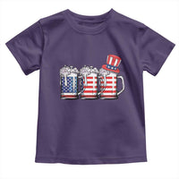 Beer American Flag 4th of July Toddler T Shirt Merica Drinking USA - Wonder Print Shop