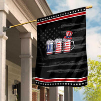 Beer American Flag 4th of July Garden Flag Merica Drinking USA