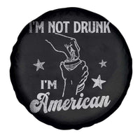 Funny 4th of July Drinking Spare Tire Cover Not Drunk I am American - Wonder Print Shop