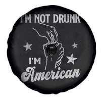 Funny 4th of July Drinking Spare Tire Cover Not Drunk I am American - Wonder Print Shop