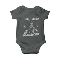 Funny 4th of July Drinking Baby Onesie Not Drunk I am American - Wonder Print Shop