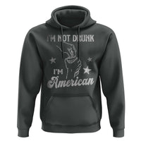 Funny 4th of July Drinking Hoodie Not Drunk I am American - Wonder Print Shop
