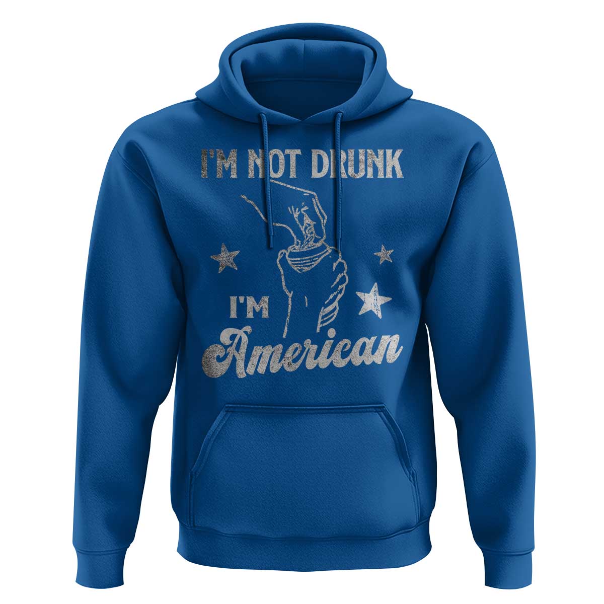 Funny 4th of July Drinking Hoodie Not Drunk I am American - Wonder Print Shop