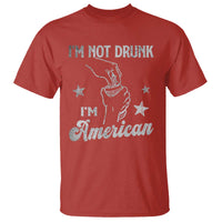 Funny 4th of July Drinking T Shirt Not Drunk I am American - Wonder Print Shop
