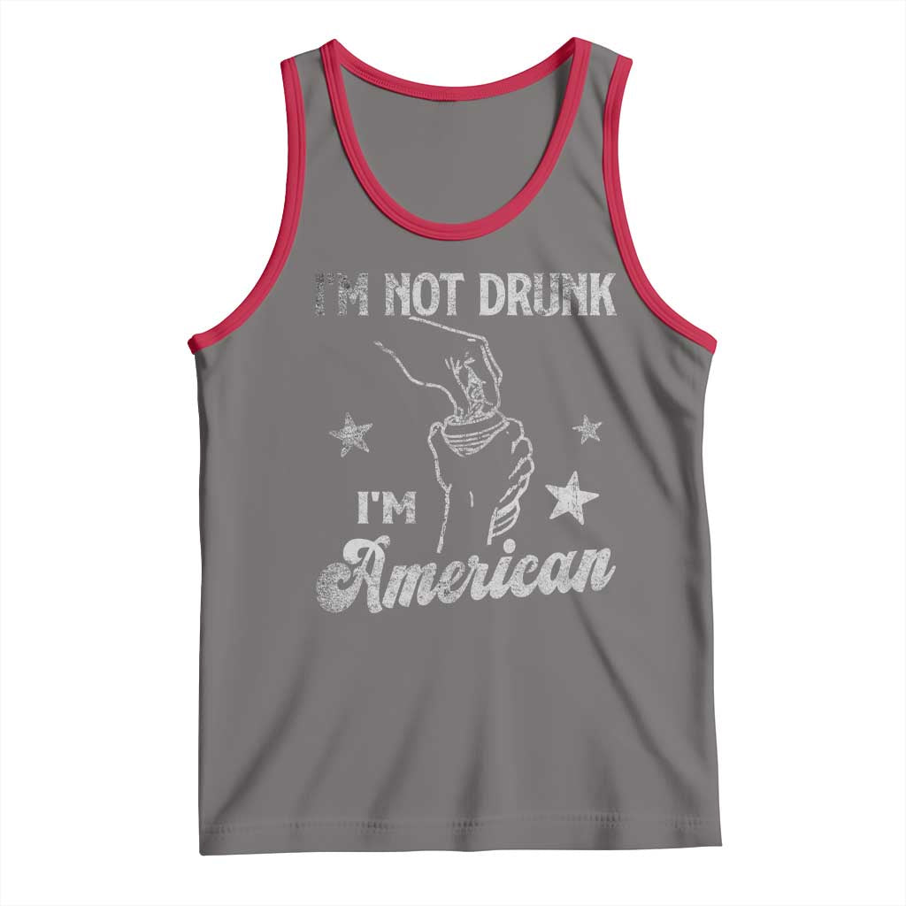 Funny 4th of July Drinking Tank Top Not Drunk I am American - Wonder Print Shop