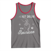 Funny 4th of July Drinking Tank Top Not Drunk I am American - Wonder Print Shop