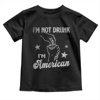 Funny 4th of July Drinking Toddler T Shirt Not Drunk I am American - Wonder Print Shop