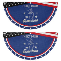 Funny 4th of July Drinking Patriotic Fan Flag Not Drunk I am American