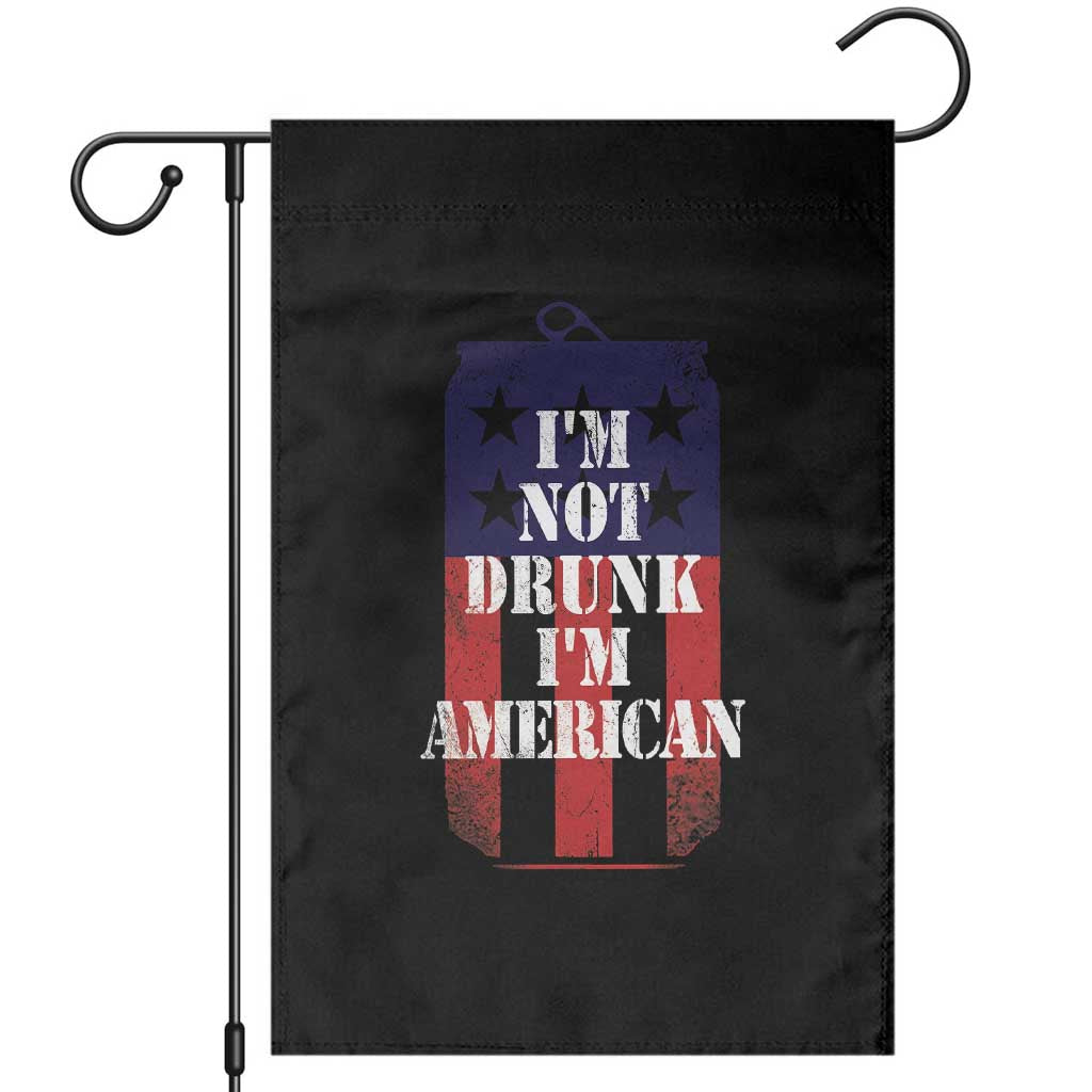 Funny Beer American Flag 4th of July Garden Flag Not Drunk I am American Merica USA - Wonder Print Shop