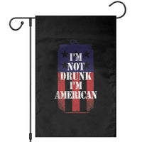 Funny Beer American Flag 4th of July Garden Flag Not Drunk I am American Merica USA - Wonder Print Shop