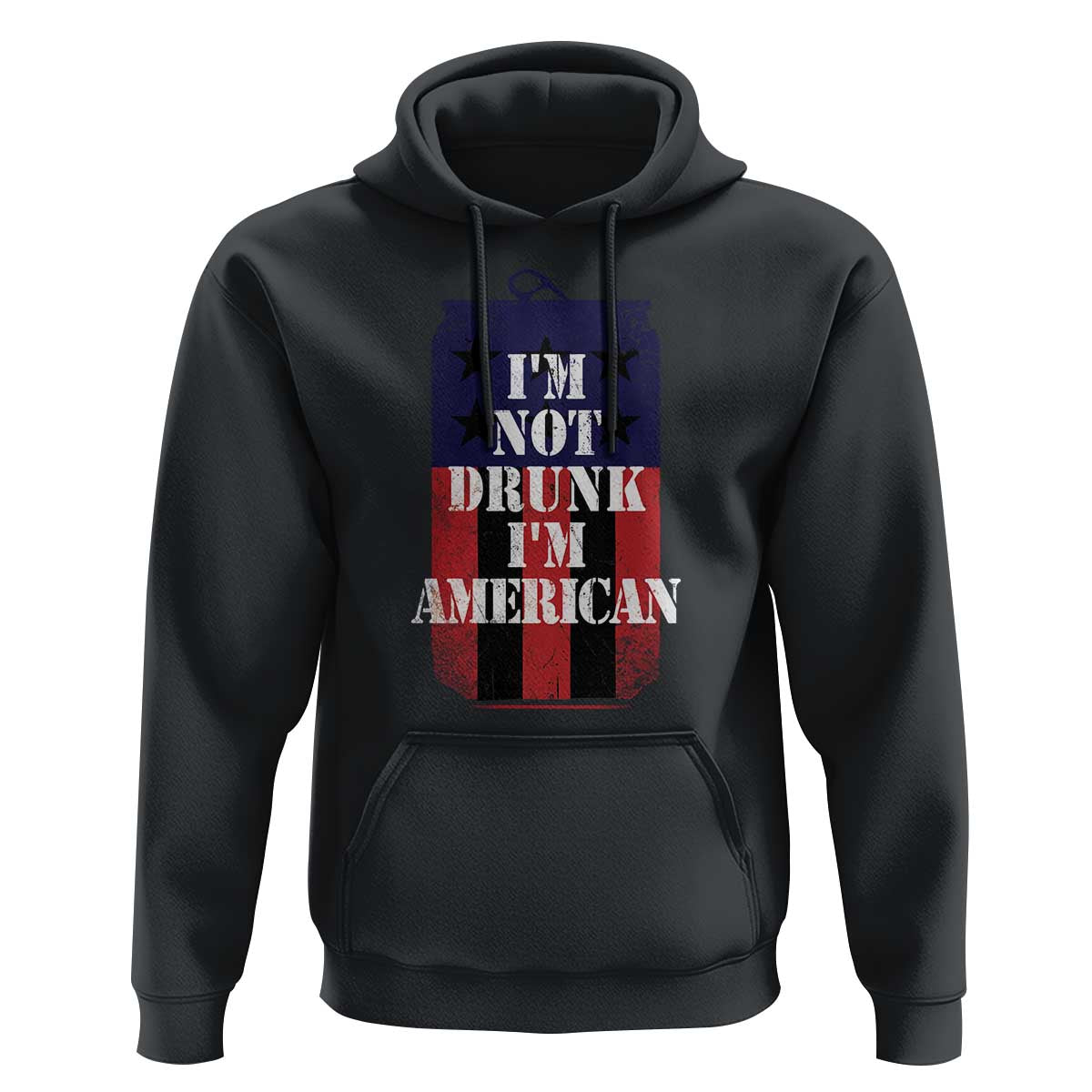 Funny Beer American Flag 4th of July Hoodie Not Drunk I am American Merica USA - Wonder Print Shop