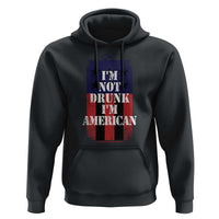 Funny Beer American Flag 4th of July Hoodie Not Drunk I am American Merica USA - Wonder Print Shop