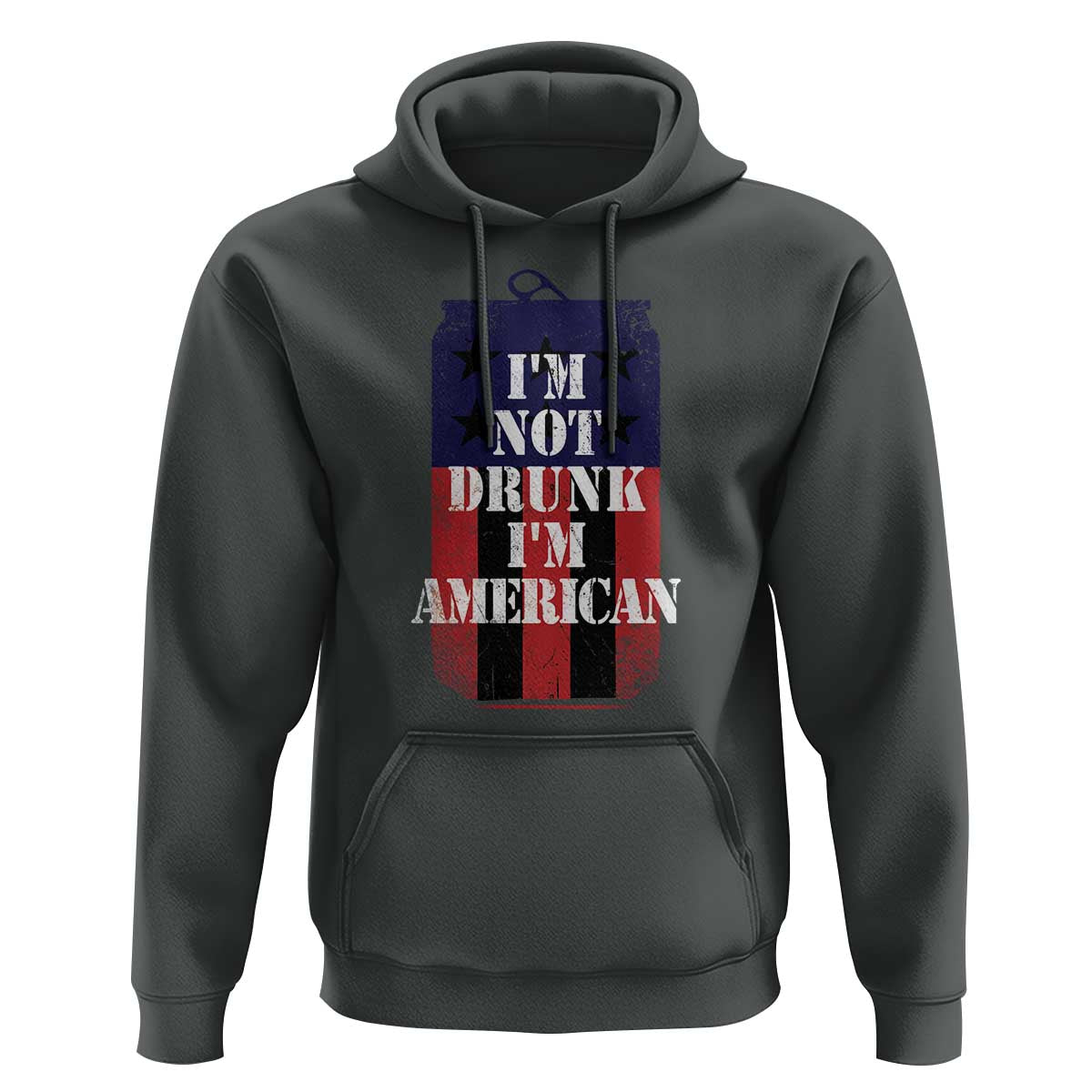 Funny Beer American Flag 4th of July Hoodie Not Drunk I am American Merica USA - Wonder Print Shop