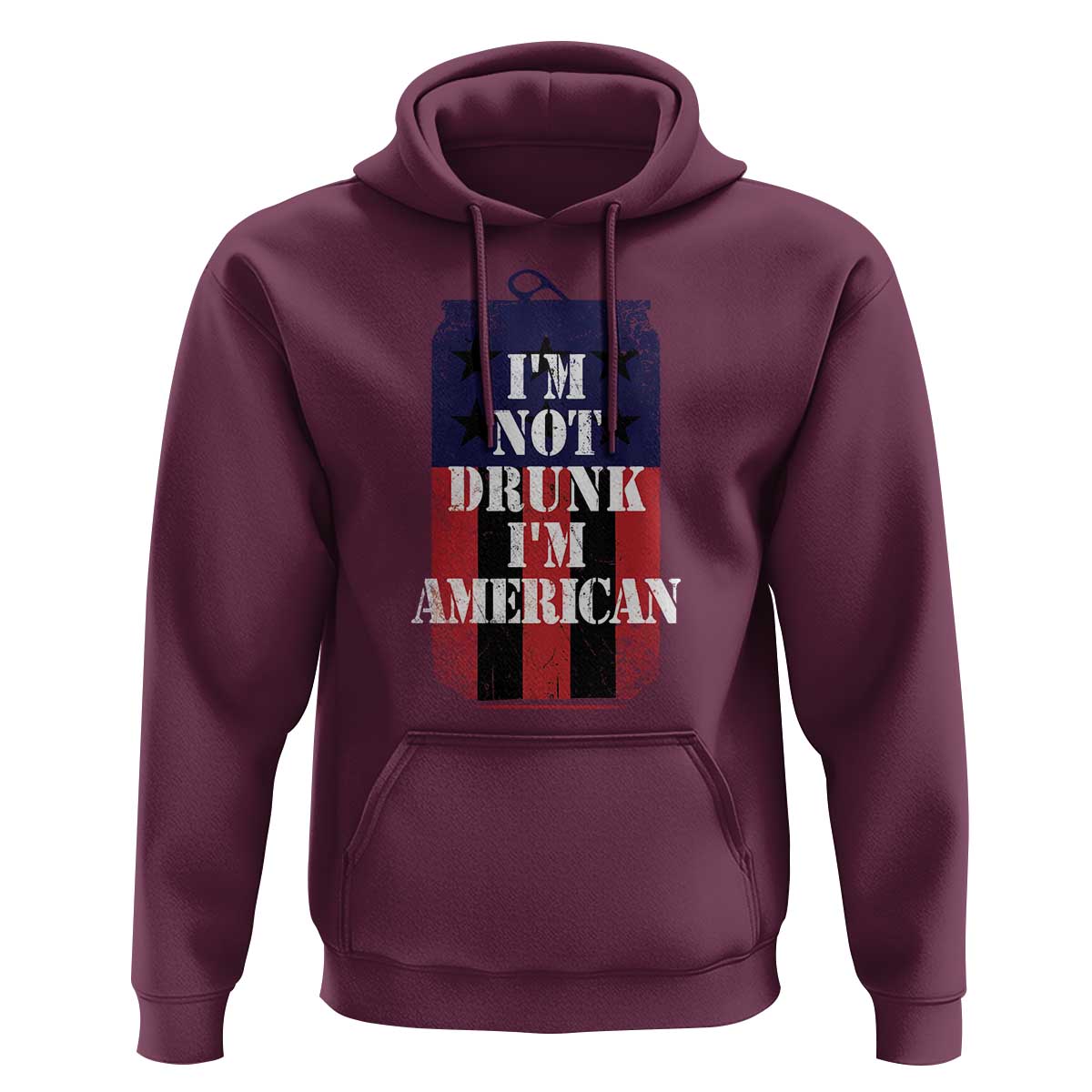 Funny Beer American Flag 4th of July Hoodie Not Drunk I am American Merica USA - Wonder Print Shop