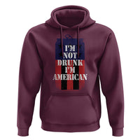 Funny Beer American Flag 4th of July Hoodie Not Drunk I am American Merica USA - Wonder Print Shop