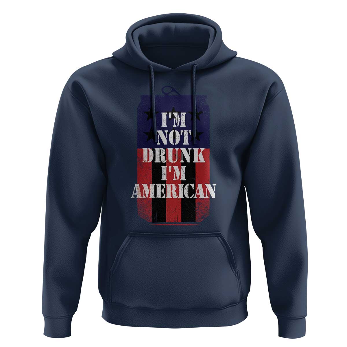 Funny Beer American Flag 4th of July Hoodie Not Drunk I am American Merica USA - Wonder Print Shop