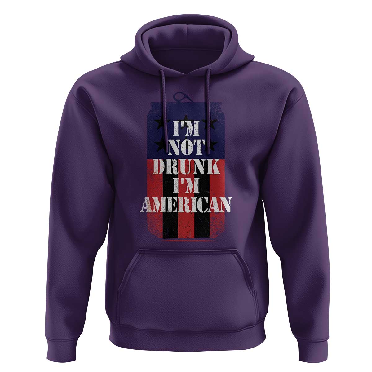 Funny Beer American Flag 4th of July Hoodie Not Drunk I am American Merica USA - Wonder Print Shop