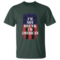 Funny Beer American Flag 4th of July T Shirt Not Drunk I am American Merica USA - Wonder Print Shop