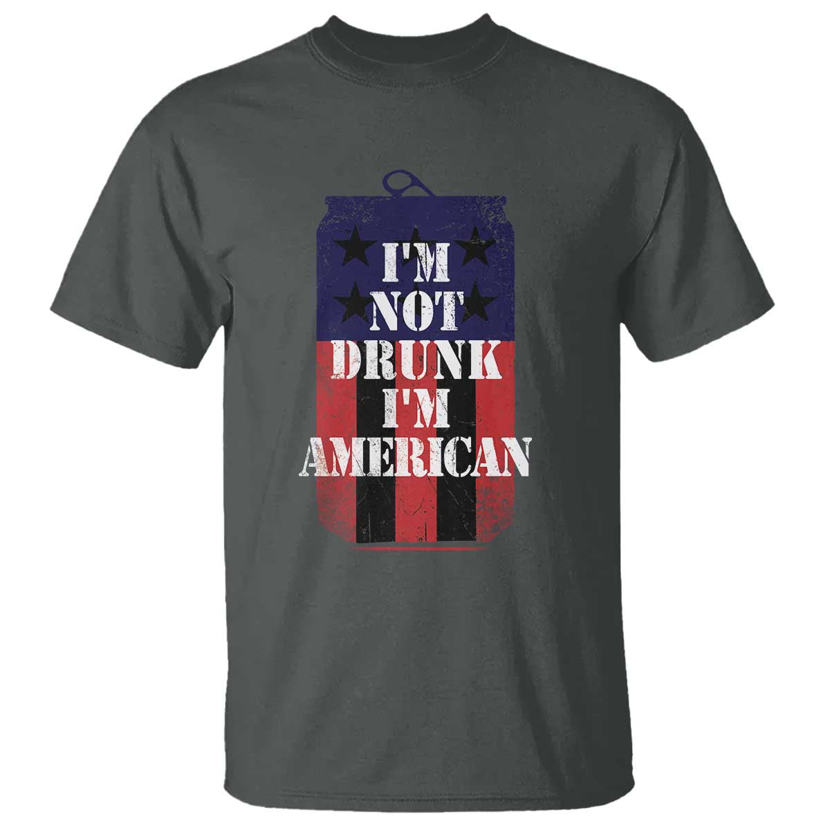Funny Beer American Flag 4th of July T Shirt Not Drunk I am American Merica USA - Wonder Print Shop