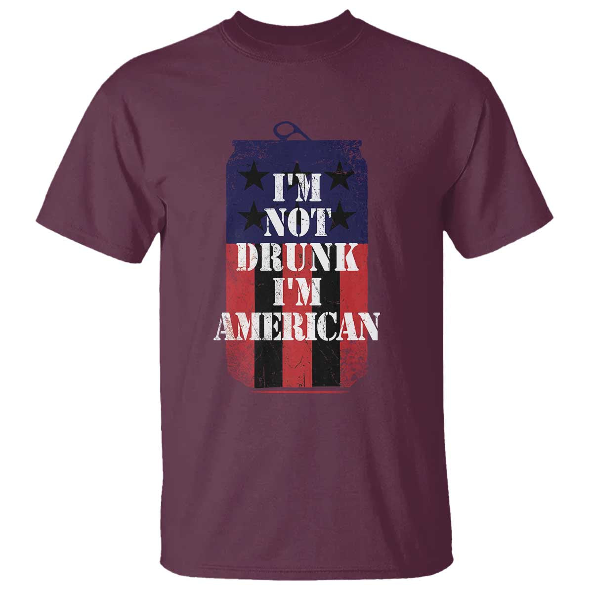 Funny Beer American Flag 4th of July T Shirt Not Drunk I am American Merica USA - Wonder Print Shop