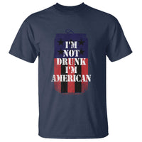 Funny Beer American Flag 4th of July T Shirt Not Drunk I am American Merica USA - Wonder Print Shop