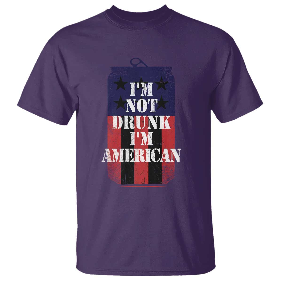 Funny Beer American Flag 4th of July T Shirt Not Drunk I am American Merica USA - Wonder Print Shop