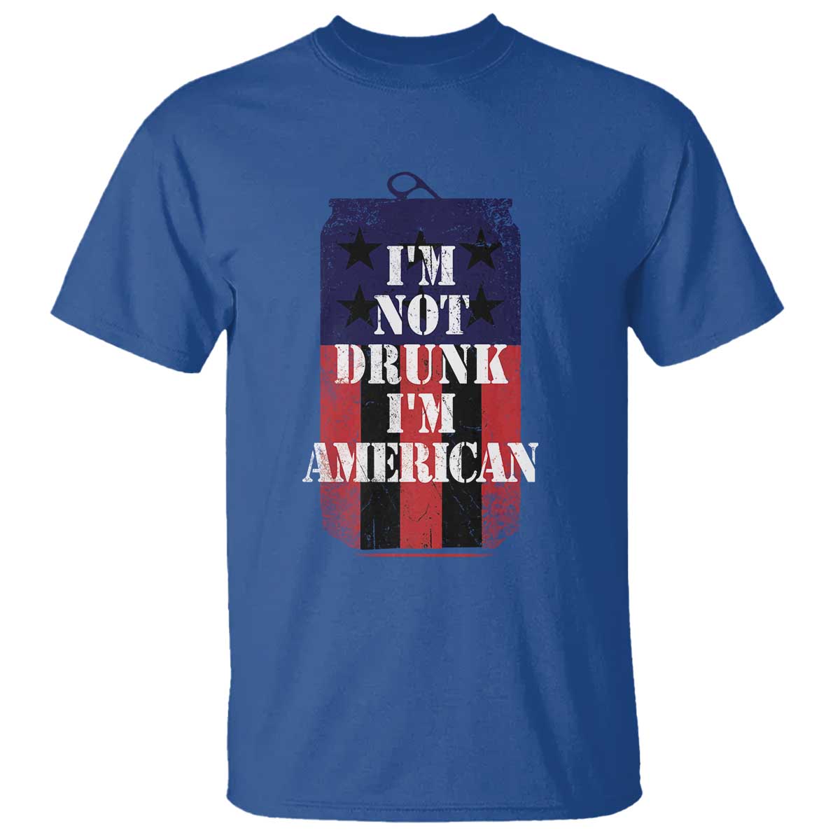 Funny Beer American Flag 4th of July T Shirt Not Drunk I am American Merica USA - Wonder Print Shop