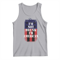Funny Beer American Flag 4th of July Tank Top Not Drunk I am American Merica USA - Wonder Print Shop