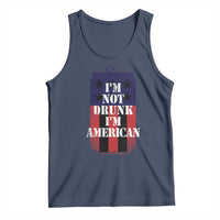 Funny Beer American Flag 4th of July Tank Top Not Drunk I am American Merica USA - Wonder Print Shop