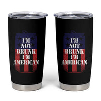 Funny Beer American Flag 4th of July Tumbler Cup Not Drunk I am American Merica USA - Wonder Print Shop