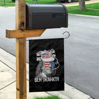 4th of July Ben Drankin Garden Flag Funny Benjamin Franklin USA Flag - Wonder Print Shop