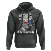4th of July Ben Drankin Hoodie Funny Benjamin Franklin USA Flag - Wonder Print Shop