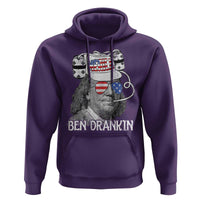 4th of July Ben Drankin Hoodie Funny Benjamin Franklin USA Flag - Wonder Print Shop
