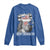 4th of July Ben Drankin Long Sleeve Shirt Funny Benjamin Franklin USA Flag - Wonder Print Shop
