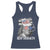 4th of July Ben Drankin Racerback Tank Top Funny Benjamin Franklin USA Flag - Wonder Print Shop