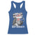 4th of July Ben Drankin Racerback Tank Top Funny Benjamin Franklin USA Flag - Wonder Print Shop