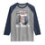 4th of July Ben Drankin Raglan Shirt Funny Benjamin Franklin USA Flag - Wonder Print Shop
