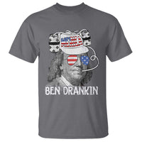 4th of July Ben Drankin T Shirt Funny Benjamin Franklin USA Flag - Wonder Print Shop