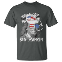 4th of July Ben Drankin T Shirt Funny Benjamin Franklin USA Flag - Wonder Print Shop