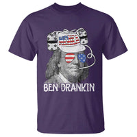 4th of July Ben Drankin T Shirt Funny Benjamin Franklin USA Flag - Wonder Print Shop