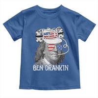 4th of July Ben Drankin Toddler T Shirt Funny Benjamin Franklin USA Flag - Wonder Print Shop