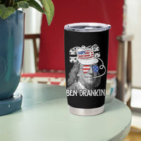 4th of July Ben Drankin Tumbler Cup Funny Benjamin Franklin USA Flag - Wonder Print Shop
