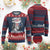 4th of July Ben Drankin Knitted Sweatshirt Funny Benjamin Franklin USA Flag - Wonder Print Shop