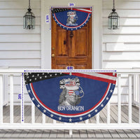 4th of July Ben Drankin Patriotic Fan Flag Funny Benjamin Franklin USA Flag