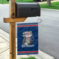 4th of July Ben Drankin Garden Flag Funny Benjamin Franklin USA Flag