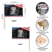 4th of July Ben Drankin Patriotic Handheld Flag Funny Benjamin Franklin USA Flag